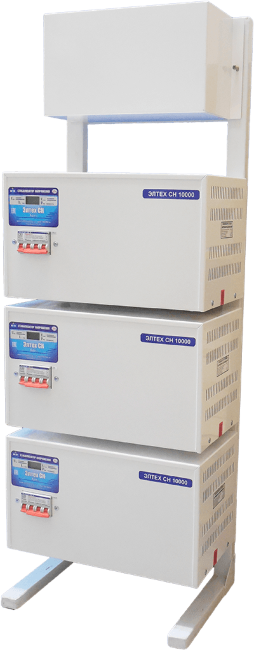 Трехфазный стабилизатор Элтех СН 10000*3 стандарт в Челябинске Трехфазный стабилизатор Элтех СН 10000*3 стандарт в Челябинске